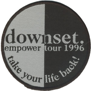 downset. (Vintage 1996) Woven Patch