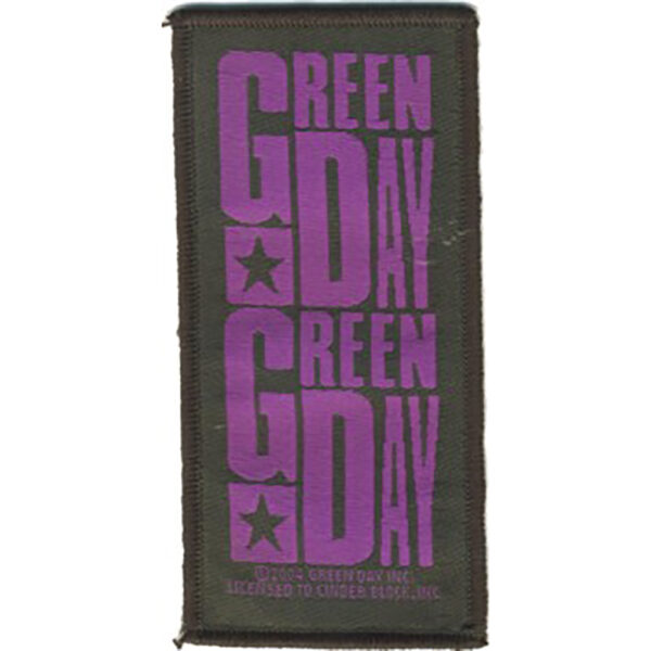 Green Day Woven Patch